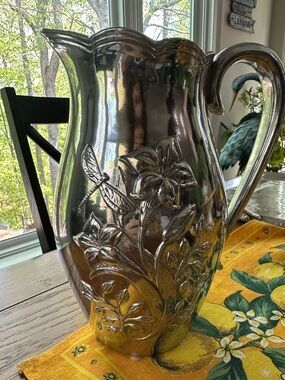 Vintage Lenox Butterfly Meadow (Hollowware) Pitcher 10” in VGUC